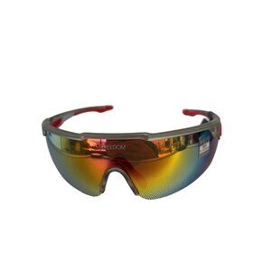 Kreedom Polycarbonate Sports Sunglasses Rainbow Mirrored Lens UV Protection NEW